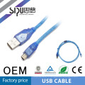 SIPU haute qualité usb printer cable mâle usb câble mini usb mâle Câble